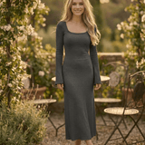 Vestido Maxi de Pizarra Gris