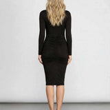 Vestido Midi Velouré