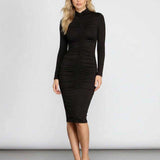 Vestido Midi Velouré