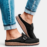 Sandalias Ortopédicas Mujer Ante Hebilla