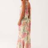 Maxi dress summer floral print
