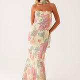 Maxi dress summer floral print