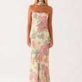 Maxi dress summer floral print