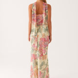 Maxi dress summer floral print