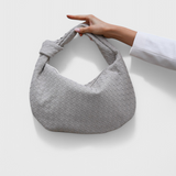 Bolso de Hombro Tejido Mediano Sage