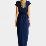 Vestido Midi Clarissa con Corte Asimétrico