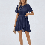 Vestido de Volantes en Marino