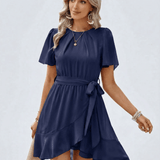 Vestido de Volantes en Marino