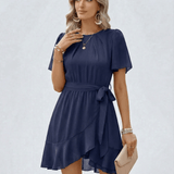 Vestido de Volantes en Marino
