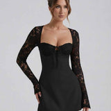 Vestido de Encaje Noire
