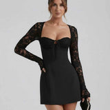 Vestido de Encaje Noire