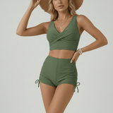 Traje de Baño Verde de Dos Piezas