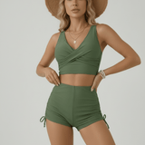 Traje de Baño Verde de Dos Piezas