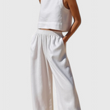 Conjunto Avelina Minimalista en Algodón y Lino Livianos