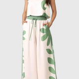 Conjunto Boho Floral Sin Mangas Serafina