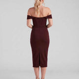 Vestido Midi Celeste