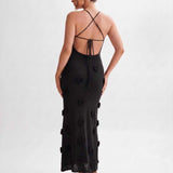 Vestido Midi Rosette