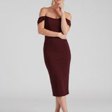 Vestido Midi Celeste