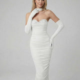 Vestido Midi Celeste