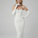Vestido Midi Celeste