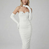 Vestido Midi Celeste