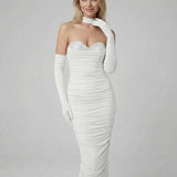 Vestido Midi Celeste