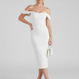 Vestido Midi Celeste