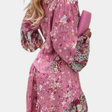 Vestido Boho Floral Mini A-Line Vera