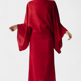 Vestido Kimono de Lino y Algodón Kamilia con Cinturón