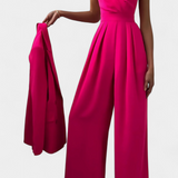 Mono Sexy Romily con Tirantes y Pierna Ancha Elegante