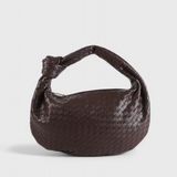 Bolso de Hombro Tejido Mediano Sage