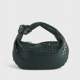 Bolso de Hombro Tejido Mediano Sage