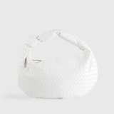 Bolso de Hombro Tejido Mediano Sage