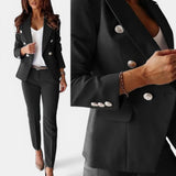 Traje Doble Abotonado para Mujer a Medida con Corte Moderno
