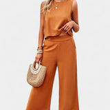 Conjunto Lavinia de Top y Pantalones Cortos en Lino y Algodón