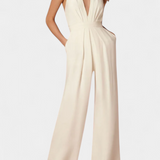 Mono de Pierna Ancha Lila con Elegancia Ligera